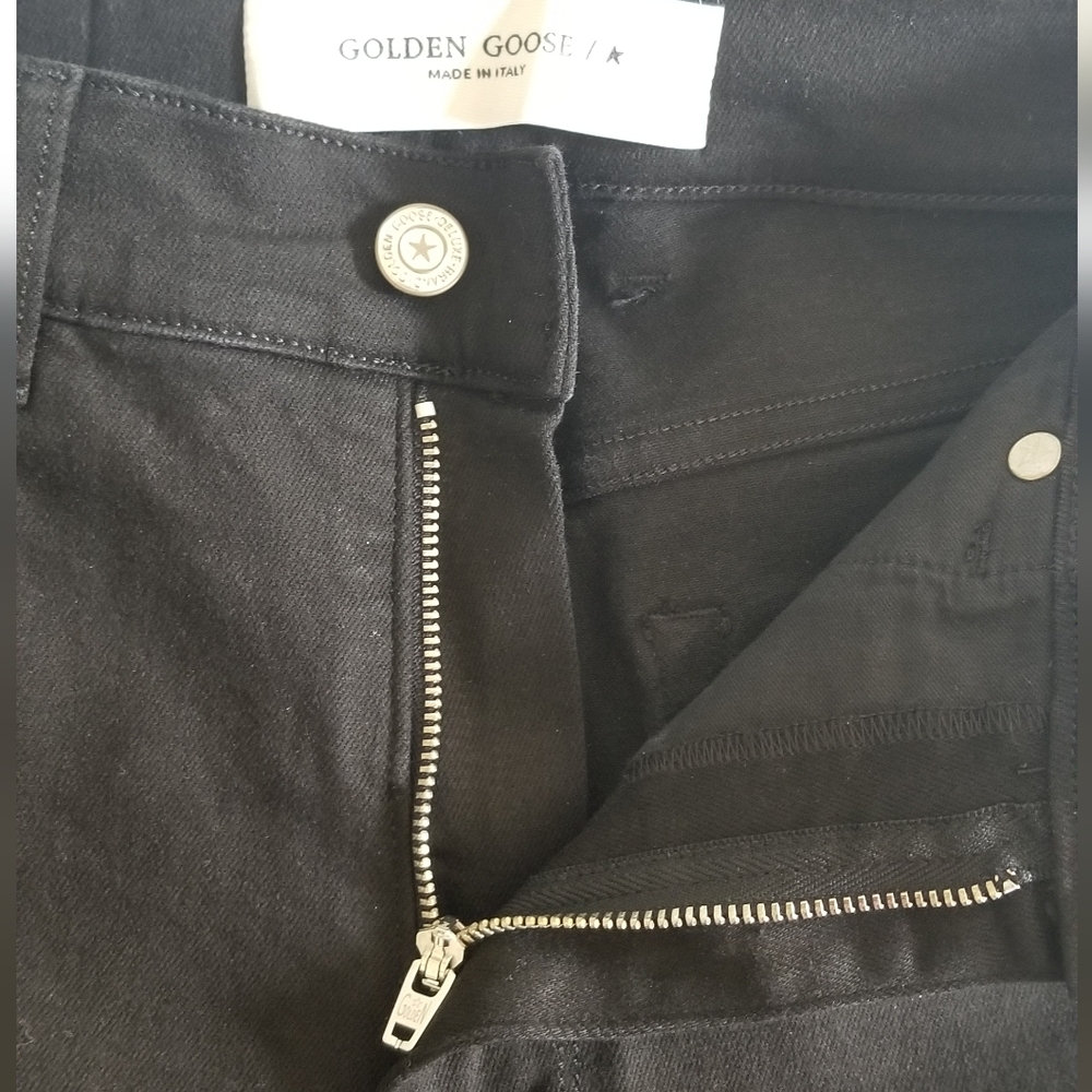Golden Goose Skinny High Rise Jeans Size 25 Black - Picture 8 of 10